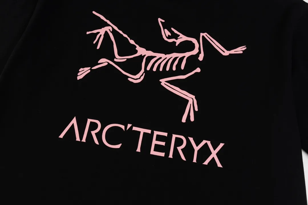 Quality Ayc Teryx （ 1） 2024FW T LOGO Premium 32s Same Style ：Black White Red Pink Size：XS S M L
